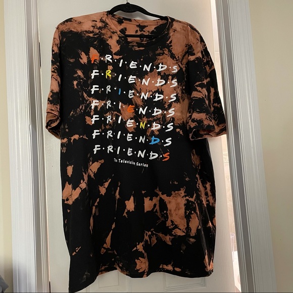 FRIENDS Tops - FRIENDS TV Show bleach tie-dye top